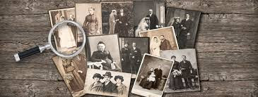 old sepia tinted family photographs